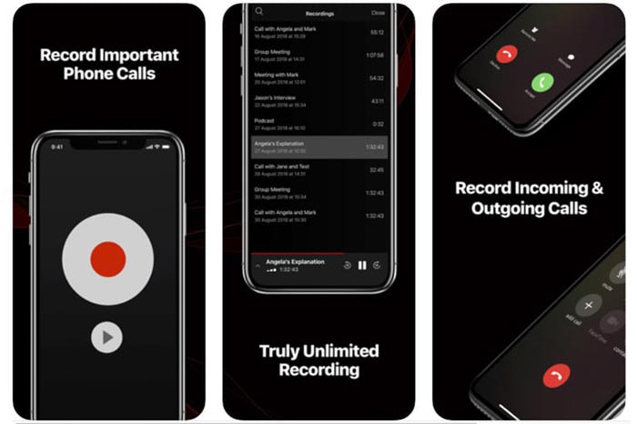 ضبط مکالمه در ایفون با   اپلیکیشن Rev Call Recorder: 