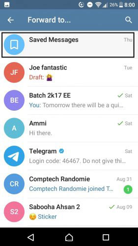 انتقال اطلاعات از طریق تلگرام و دیگر برنامه های مشابه