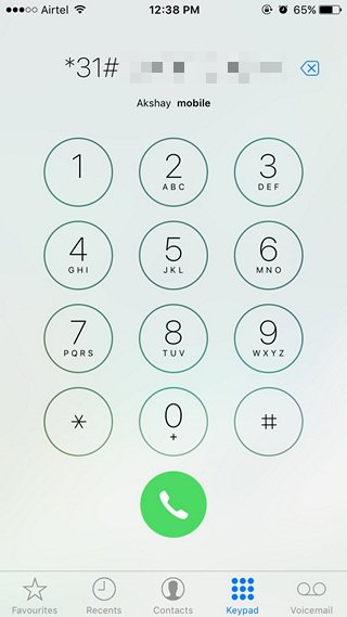 کد پنهان کردن شماره تماس در آیفون