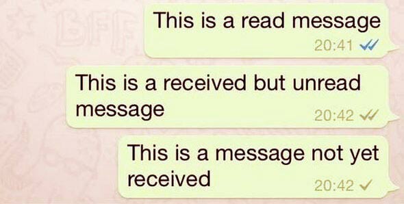  خواندن پیام بدون تیک خوردن