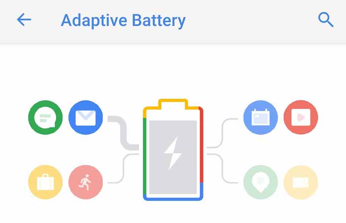صفحه Adaptive Battery 