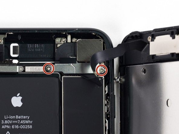 جداسازی براکت بخش سنسورها برای تعویض باتری ایفون 7