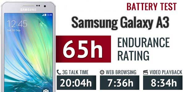  تست زمان استقامت کلی  باطری سامسونگ Samsung A3 Battery 2015 - A3 2015